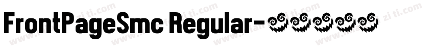 FrontPageSmc Regular字体转换